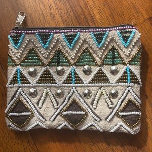 Beaded coin purse